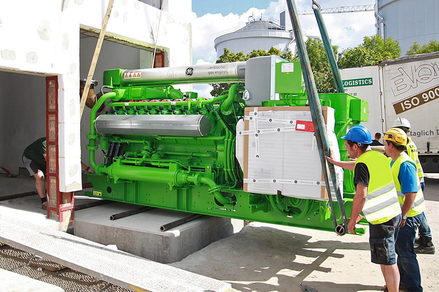 Aldesa - Installation of two gas engines in the CHP plant of the Hajdów sewage treatment plant in Lublin